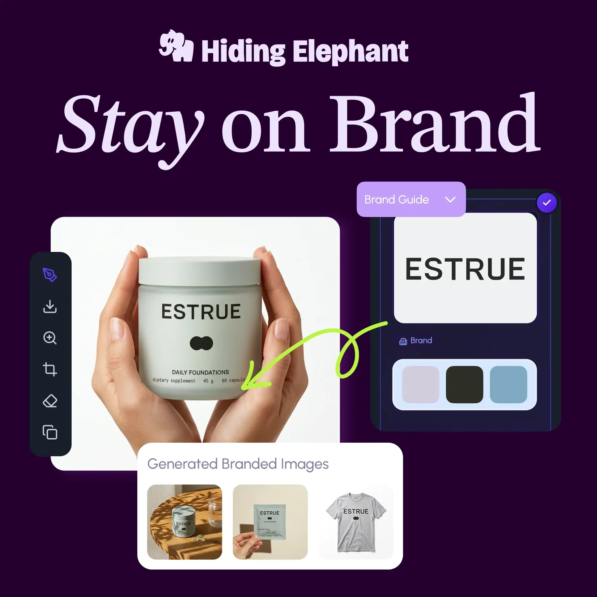 On-brand generations guided by a brand system