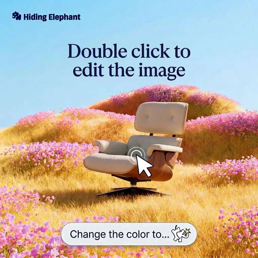Editing a generated image directly on the canvas instead of starting over
