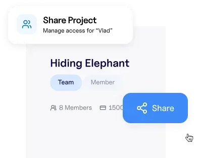 Sharing projects with teammates or external reviewers