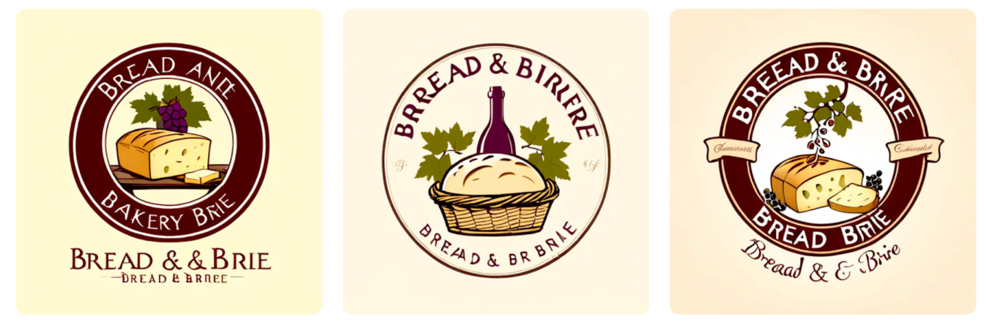 Generate Similar Designs bakery logo variants in Hiding Elephant