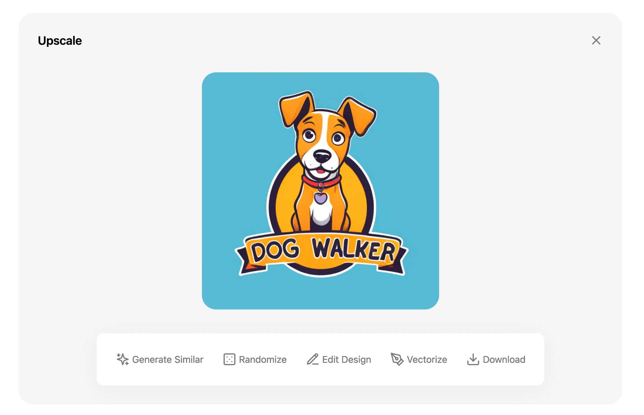 Dog walker logo alternative variation from Hiding Elephant