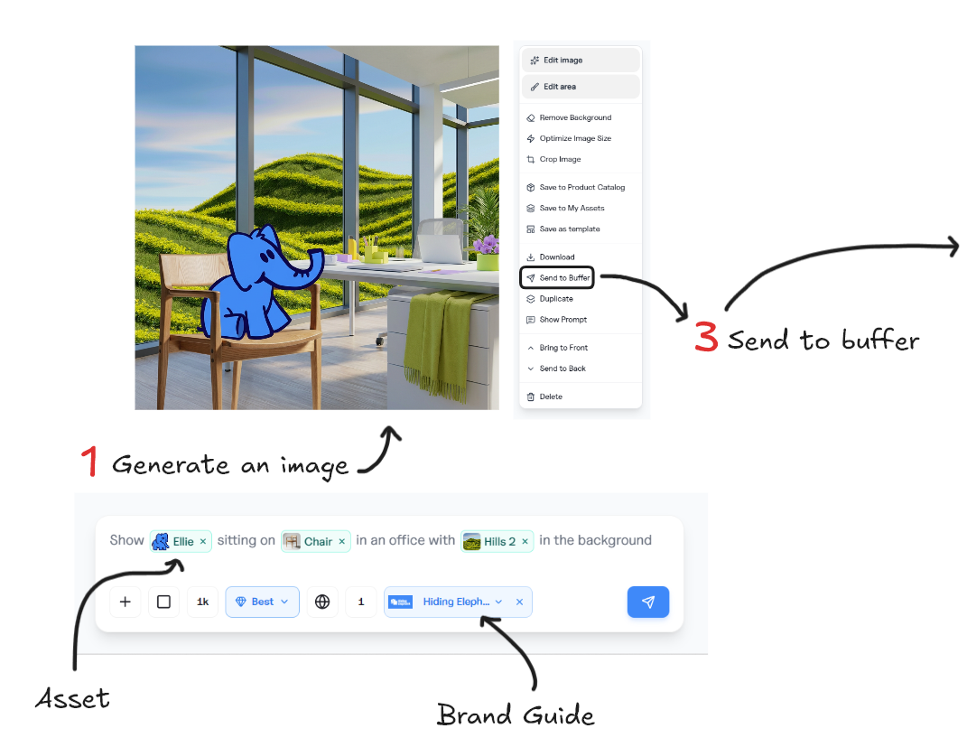 From Design to Social Posts: Our Buffer Integration