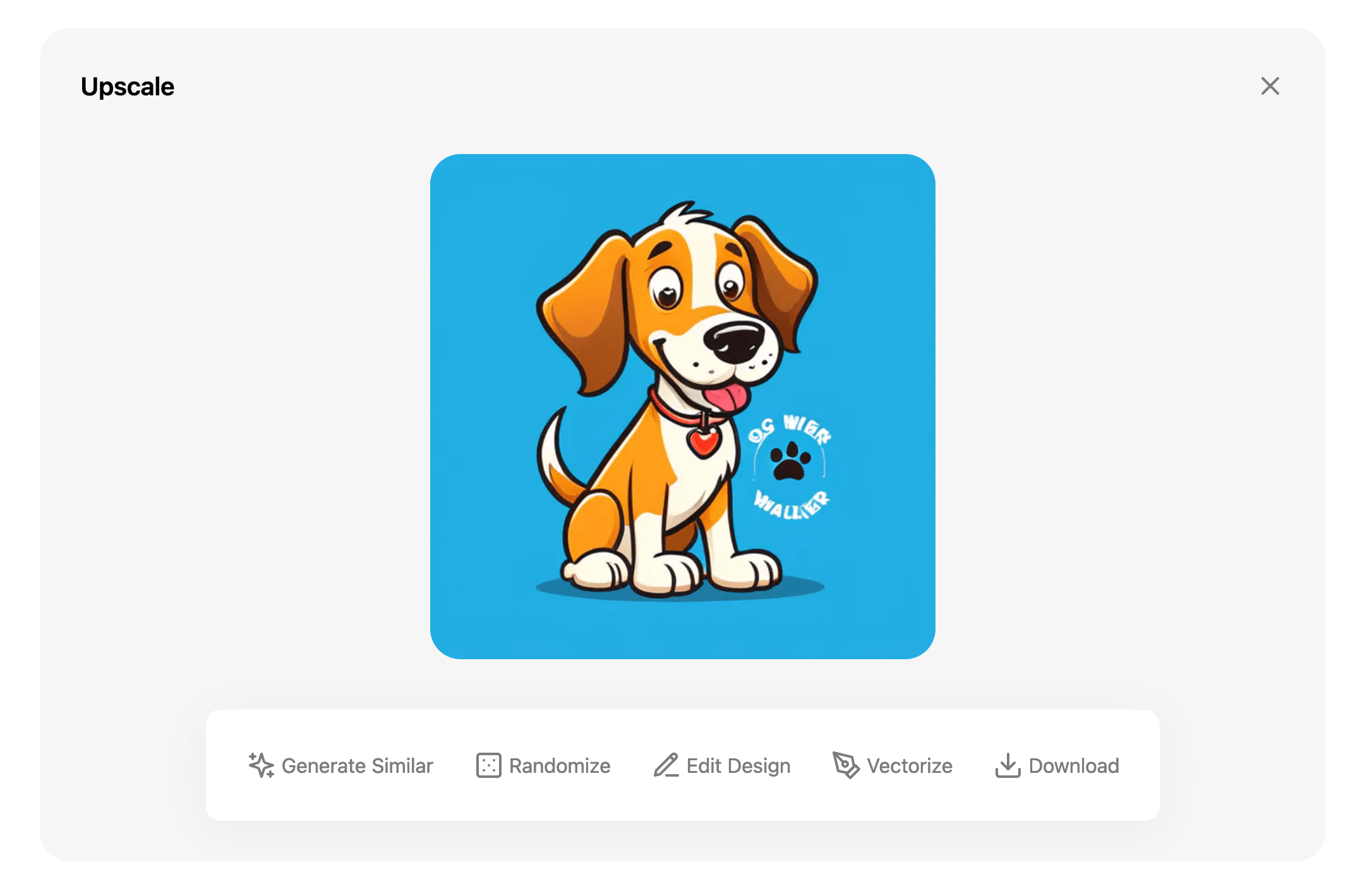 HidingElephant AI Logo Design for professional designers - dog logo concept