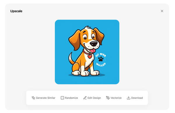 HidingElephant AI Logo Design for professional designers - dog logo concept