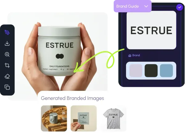 Brand guide with colors, logos, and visual rules in Hiding Elephant