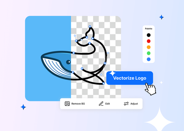 Vectorized AI logo created with Hiding Elephant